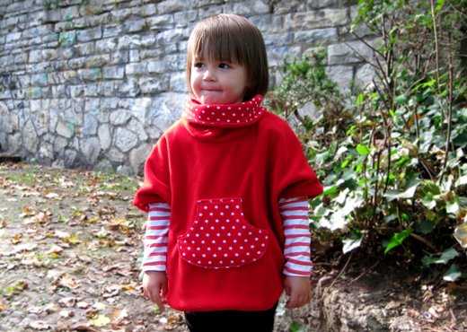 Schnittmuster gratis Kinderponcho "Cosy Cape"