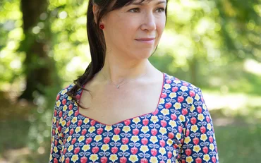 Schnittmuster Jerseykleid "Ella" mit Herzausschnitt