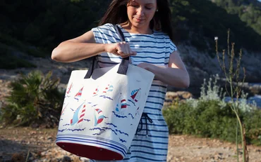 Schnittmuster Sweatkleid mit Strandtasche