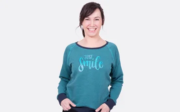 Schnittmuster Raglanshirt Strickjacquard