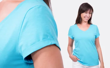 Schnittmuster Shirt mit V-Ausschnitt