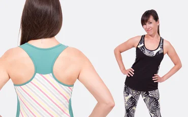 Schnittmuster Tanktop Kate mit Racerback