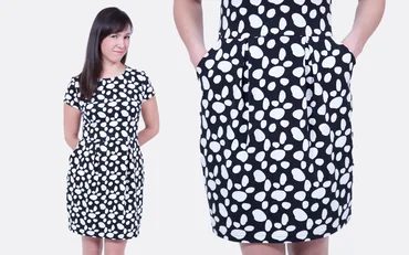 Schnittmuster Tulpenkleid Chloe aus Jersey