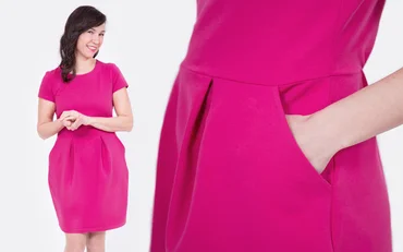 Schnittmuster Tulpenkleid aus Sweat