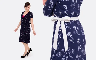 Schnittmuster Wickelkleid selber nähen