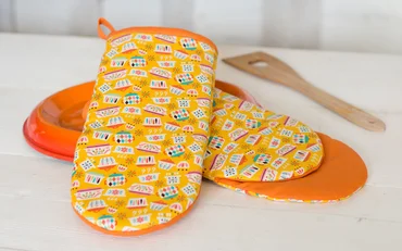 Schnittmuster gratis Ofenhandschuhe Nähanleitung