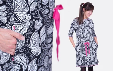 Sweatkleid "Carol" mit Paisley Stoffen nähen