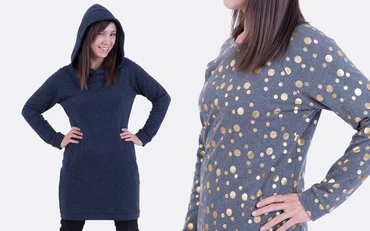Schnittmuster Sweatkleid mit Raglanärmeln "Ronja"