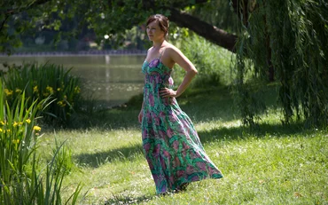 Nähanleitung Maxikleid aus Webstoffen selber nähen