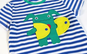 Nähanleitung Monsterapplikation mit Jacke für Kindershirts