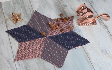 Nähanleitung Sternuntersetzer Platzdeckchen