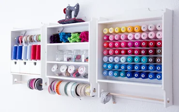 Ordnung im Nähzimmer Aufbewahrung aller Nähsachen