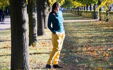 Schnittmuster Bundfaltenhose Herbst-Outfit