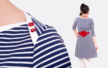 Schnittmuster Jerseykleid Ella nähen lernen