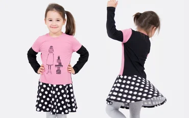 Schnittmuster Kinderkleid und Kindershirt Ikasyr-Stoffe