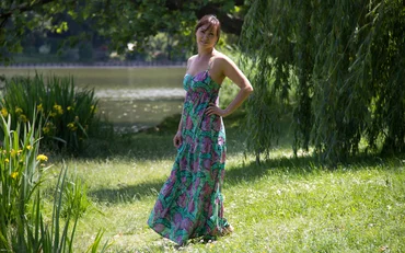 Schnittmuster Maxi-Sommerkleid selber nähen