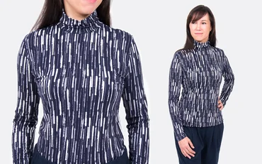 Schnittmuster Shirt mit Rollkragen