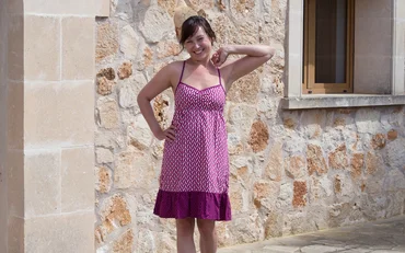 Schnittmuster Sommerkleid mit Smoknähten selber nähen