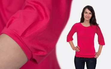 Schnittmuster gratis 3/4 Ärmel für Shirts oder Kleider