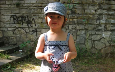 Bluse wird Kinderkleid Refashionprojekt