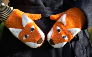 Nähanleitung Fuchshandschuhe mit gratis Schnittmuster selber nähen