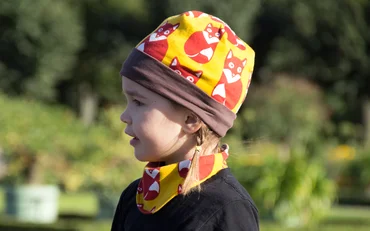 Nähanleitung Schnittmuster kostenlos Wendemütze für Kinder