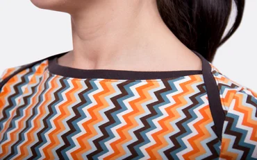 Nähanleitung amerikanischen Ausschnitt an Shirt nähen