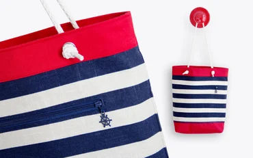 Nähanleitung gratis Shopper mit Aussentasche Umhängetasche