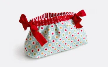 Nähanleitung Schnittmuster gratis Tasche mit Federverschluss selber nähen