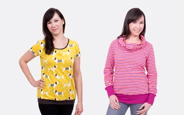 Schnittmuster Damen-Shirt nähen lernen mit Nähvideo