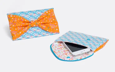 Schnittmuster Handytasche Blumenstoffe