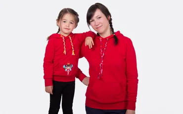 Schnittmuster Kapuzenpullover für Groß & Klein mit Kängurutasche nähen