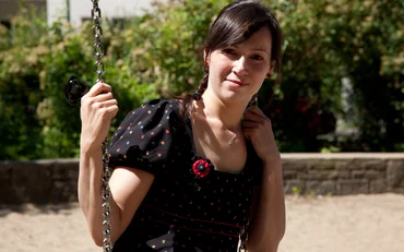 Schnittmuster Kleid Blumenstoff