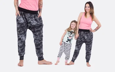 Schnittmuster Pumphose für Groß und Klein