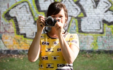 Schnittmuster Shirt Live mit Fotostoff von Nosh Design