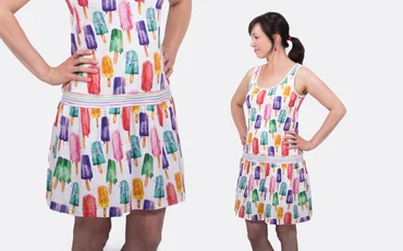 Schnittmuster Top zum Kleid verlängern