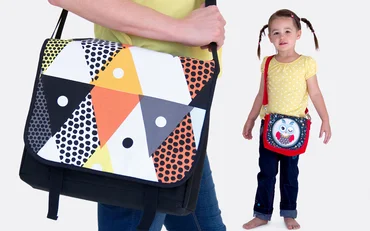 Schnittmuster Umhängetasche Messenger-Bag für Groß und Klein mit Nähvideo