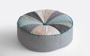 Schnittmuster kostenlos Sitzkissen Pouf mit Nähvideo