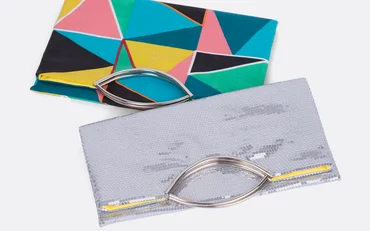 Nähanleitung Clutch zum falten nähen lernen mit gratis Vorlage