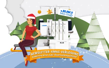 Weihnachts-Verlosung: Gewinne eine Overlockmaschine von JUKI