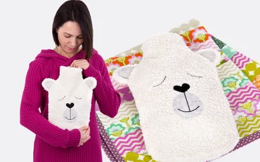 Gratis Schnittmuster Wärmflaschenbezug Teddy
