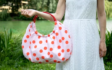 Bambusgriff-Tasche nähen Anleitung