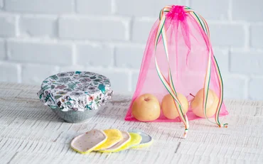 nachhaltige Nähideen für den Alltag Abschminkpads, Gemüse- und Obstbeutel, Schüsselabdeckung