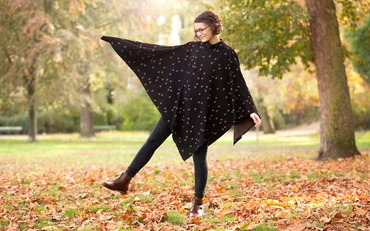 Poncho selber naehen, Nähanleitung, einfaches Nähtutorial