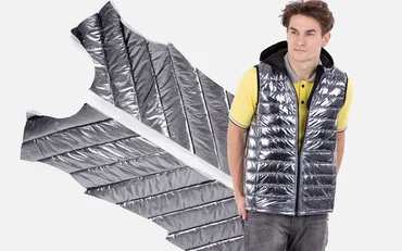 Steppstoff selbermachen Nähanleitung für ein Westen-Schnittmuster