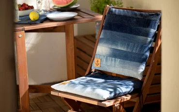 Jeans Upcycling Sitzkissen