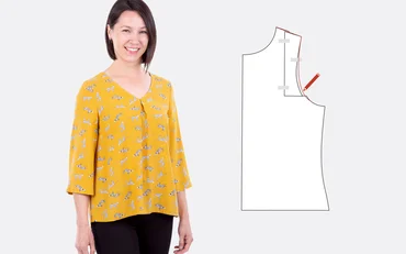 Anleitung Schnittmuster anpassen Schulterbreite