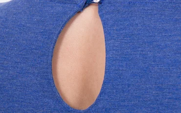 Nähanleitung Tropfenverschluss in Kleid nähen