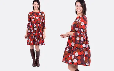 Boho Stufenkleid nähen mit Anleitung und Schnittmuster