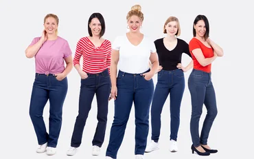 Schnittmuster für eine Jeans in vielen Formen selber nähen